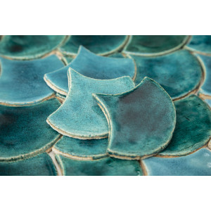 Fischschuppe - Fliesenset "Stürmische See" aus der Serie "Wasser"