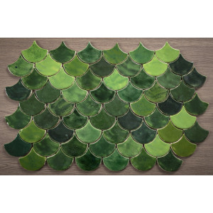 Fish Scale - Fliesenset "Forest Glade" aus der Serie "Water
