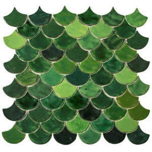 Fish Scale - Fliesenset "Forest Glade" aus der Serie "Water