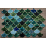 Fischschuppen - Fliesenset "See im Tal" aus der Serie "Wasser