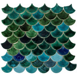 Fischschuppen - Fliesenset "See im Tal" aus der Serie "Wasser