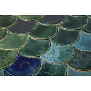 Fischschuppen - Fliesenset "See im Tal" aus der Serie "Wasser