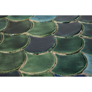 Fischschuppen - Fliesenset "See im Tal" aus der Serie "Wasser