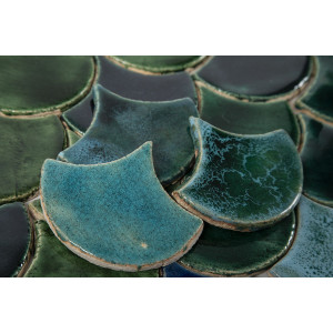 Fischschuppen - Fliesenset "See im Tal" aus der Serie "Wasser