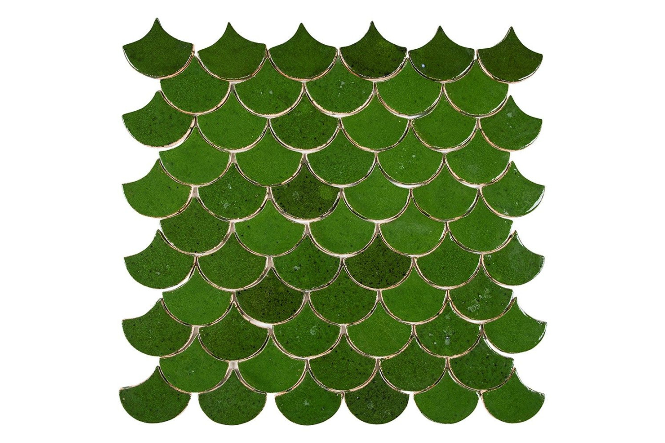 Fischschuppe - Fliesenset 'Waldmoos' aus der Serie 'Wasser"