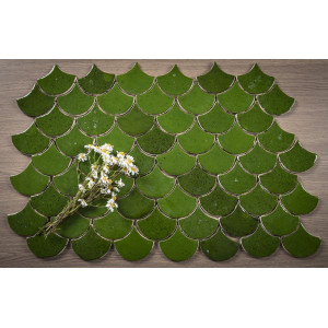 Fischschuppe - Fliesenset 'Waldmoos' aus der Serie 'Wasser"