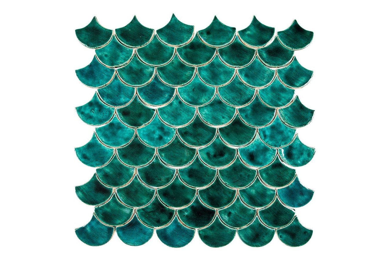 Fischschuppen - Fliesenset „Emerald Cove“ aus der Serie „Wasser“