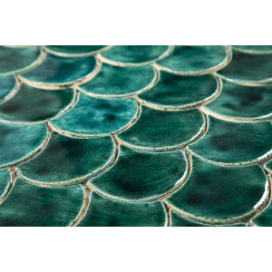 Fischschuppen - Fliesenset „Emerald Cove“ aus der Serie „Wasser“