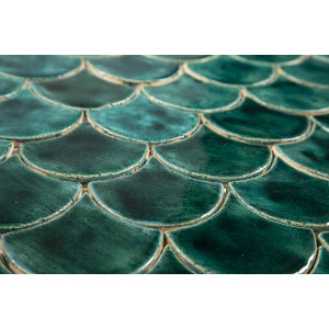 Fischschuppen - Fliesenset „Emerald Cove“ aus der Serie „Wasser“