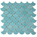 Fischschuppe - Fliesenset „Azurblaue Lagune“ aus der Serie „Wasser“