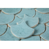 Fischschuppe - Fliesenset „Azurblaue Lagune“ aus der Serie „Wasser“