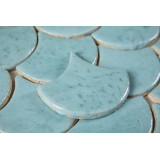 Fischschuppe - Fliesenset „Azurblaue Lagune“ aus der Serie „Wasser“