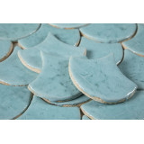 Fischschuppe - Fliesenset „Azurblaue Lagune“ aus der Serie „Wasser“