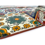 Verde - bunte patchwork mit mexikanischen tellern - 30 st