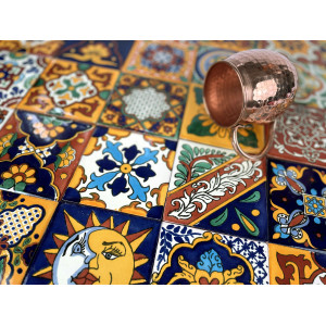 Girasol - Mexikanisches Talavera Patchwork - 30 Stück