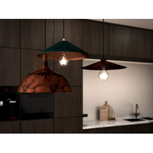 Zanahoria fire - Lampe aus Mexiko - reines Kupfer
