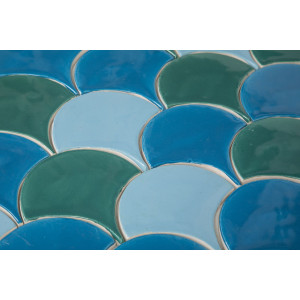 Fischschuppe - Fliesenset "Laguna Agua Brava" aus der Serie "Wasser"