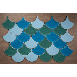 Fischschuppe - Fliesenset "Laguna Agua Brava" aus der Serie "Wasser"