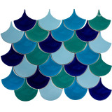 Fischschuppe - Fliesenset "Lake Bacalar" aus der Serie "Wasser"