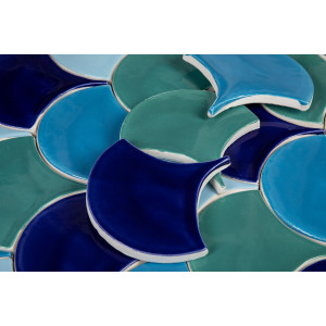 Fischschuppe - Fliesenset "Lake Bacalar" aus der Serie "Wasser"