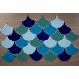 Fischschuppe - Fliesenset "Lake Bacalar" aus der Serie "Wasser"