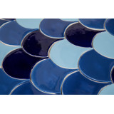 Fischschuppe - Fliesenset "Veracruz Coast" aus der Serie "Wasser"