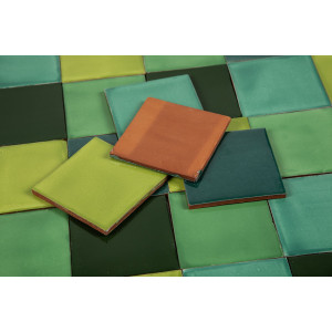 Verta - Patchwork aus einfarbigen Fliesen - 90 Stück, 1 m2