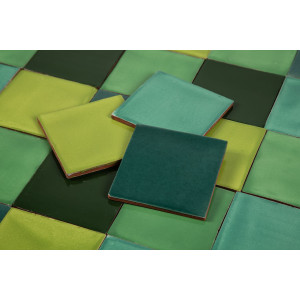 Verta - Patchwork aus einfarbigen Fliesen - 90 Stück, 1 m2