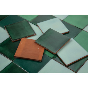Verna - Patchwork aus einfarbigen Fliesen - 90 Stück, 1 m2