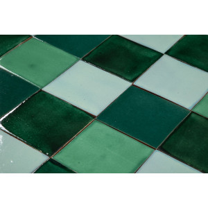 Verna - Patchwork aus einfarbigen Fliesen - 90 Stück, 1 m2