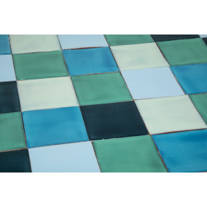 Azuta - Patchwork aus einfarbigen Fliesen - 90 Stück, 1 m2