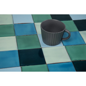 Azuta - Patchwork aus einfarbigen Fliesen - 90 Stück, 1 m2