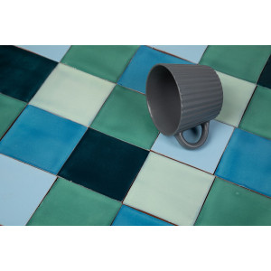 Azuta - Patchwork aus einfarbigen Fliesen - 90 Stück, 1 m2