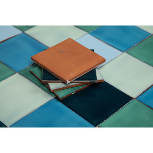 Azuta - Patchwork aus einfarbigen Fliesen - 90 Stück, 1 m2