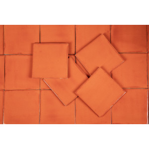 Naranja Deslavado orange – einfarbige Talavera-Fliesen