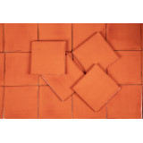 Naranja Deslavado orange – einfarbige Talavera-Fliesen