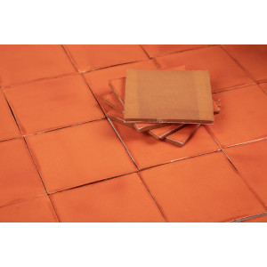 Naranja Deslavado orange – einfarbige Talavera-Fliesen