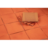 Naranja Deslavado orange – einfarbige Talavera-Fliesen
