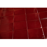 Rojo Cereza Rot - Talavera rote einfarbige Fliesen