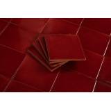 Rojo Cereza Rot - Talavera rote einfarbige Fliesen