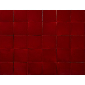 Rojo Cereza Rot - Talavera rote einfarbige Fliesen