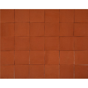 Terracota Liso ziegelrot - Talavera einfarbige Fliesen - 90 Stück
