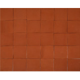 Terracota Liso ziegelrot - Talavera einfarbige Fliesen - 90 Stück
