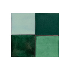 Verna - Patchwork aus einfarbigen Fliesen - 90 Stück, 1 m2