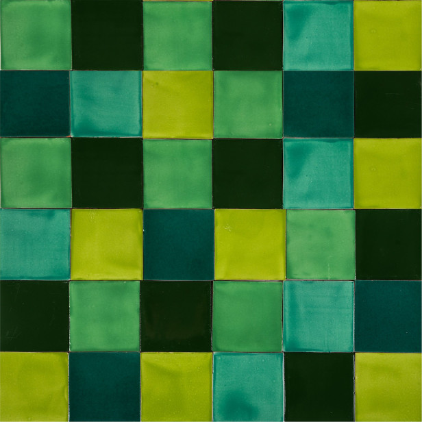 Verta - Patchwork aus einfarbigen Fliesen - 90 Stück, 1 m2