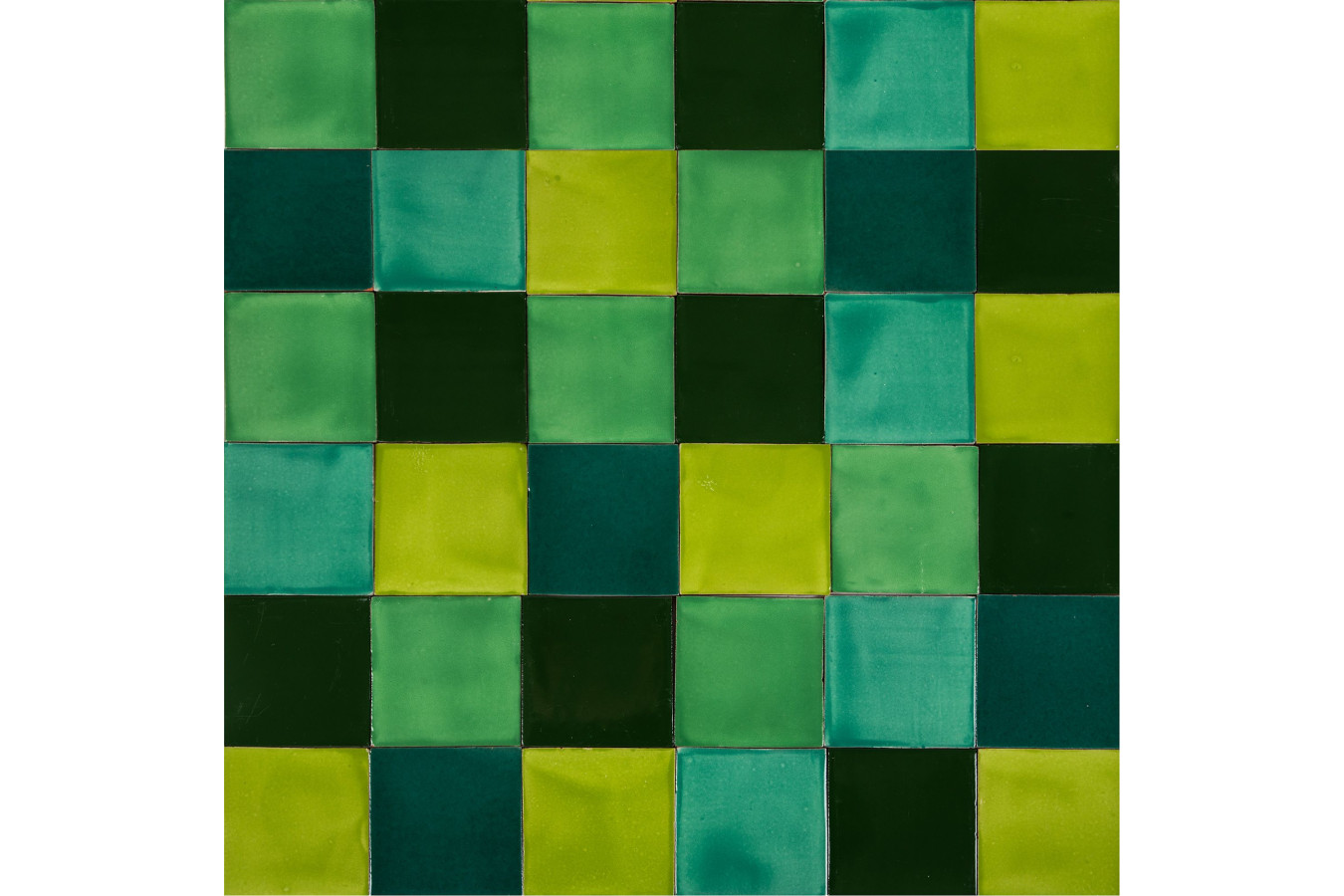 Verta - Patchwork aus einfarbigen Fliesen - 90 Stück, 1 m2