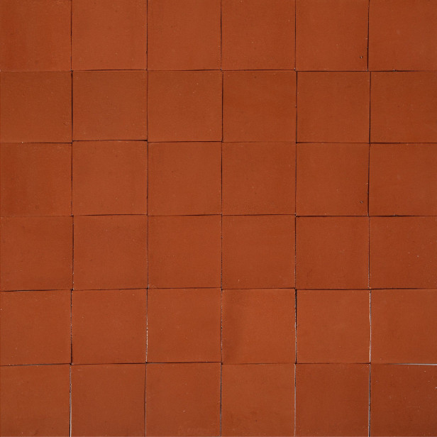 Terracota Liso ziegelrot - Talavera einfarbige Fliesen - 90 Stück