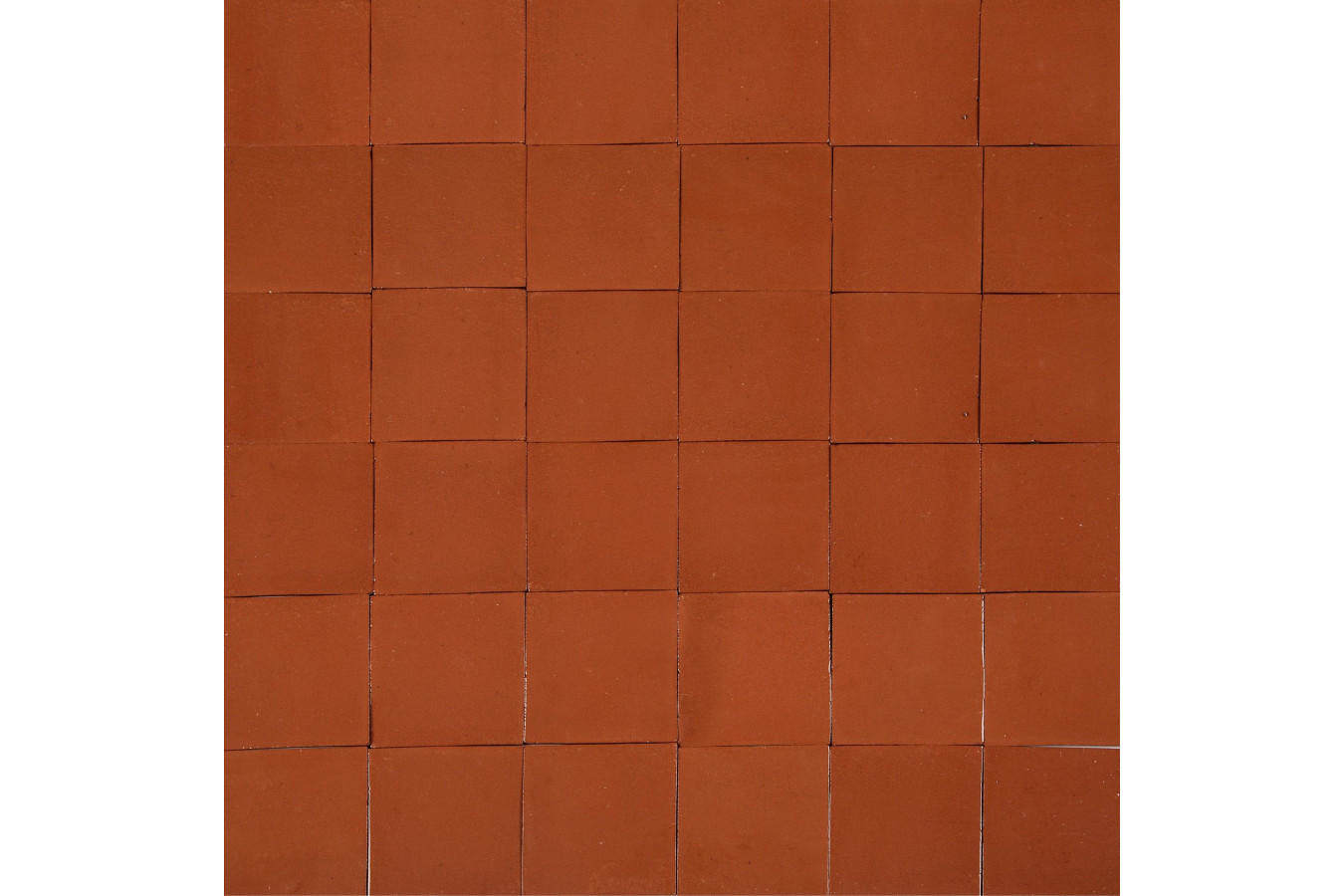 Terracota Liso ziegelrot - Talavera einfarbige Fliesen - 90 Stück