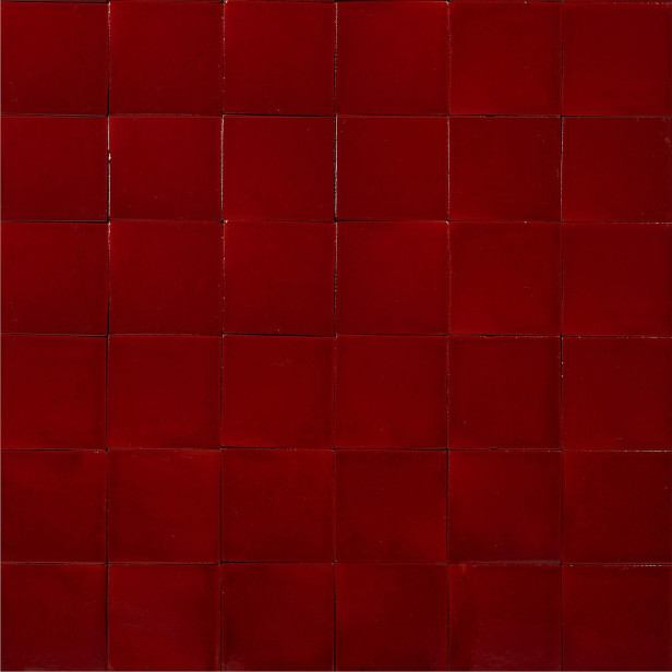 Rojo Cereza Rot - Talavera rote einfarbige Fliesen