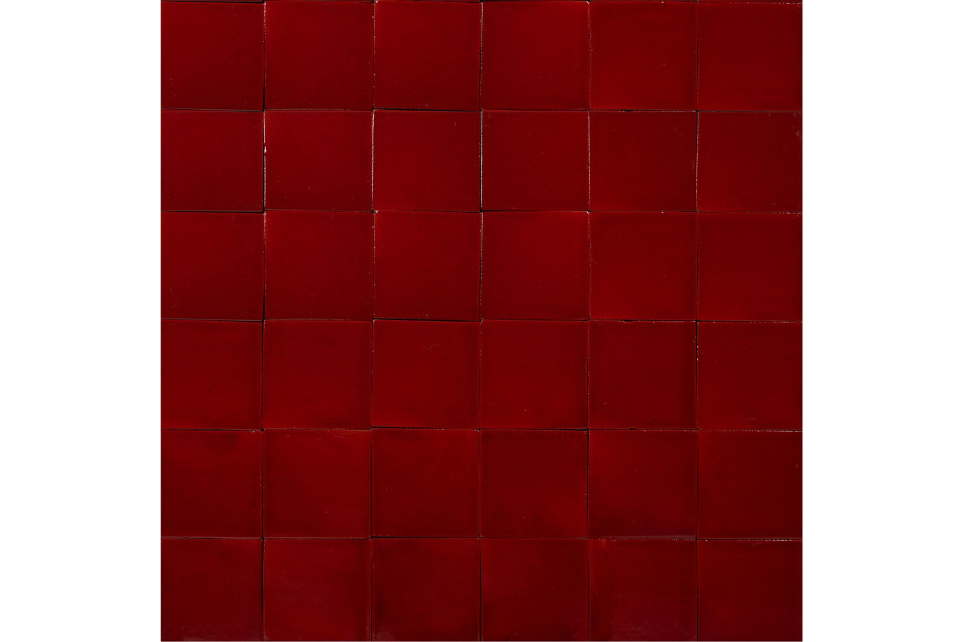 Rojo Cereza Rot - Talavera rote einfarbige Fliesen